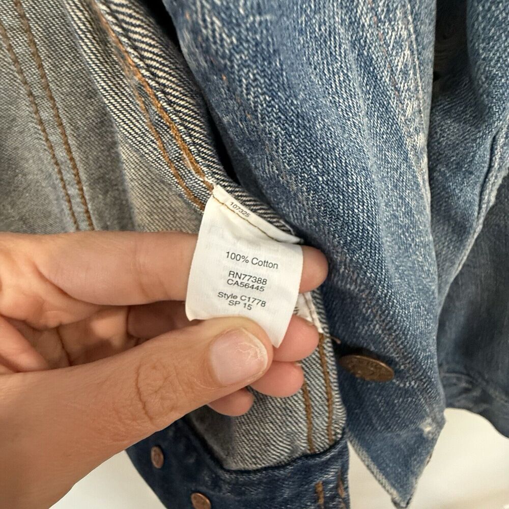 Madewell The Jean Jacket Women Size Small Blue Denim 100% Cotton 1655 - Picture 8 of 14